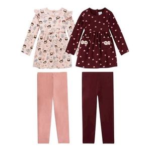 NWT Koala Kids 4 Piece Set 2 Pants. 2 Tops